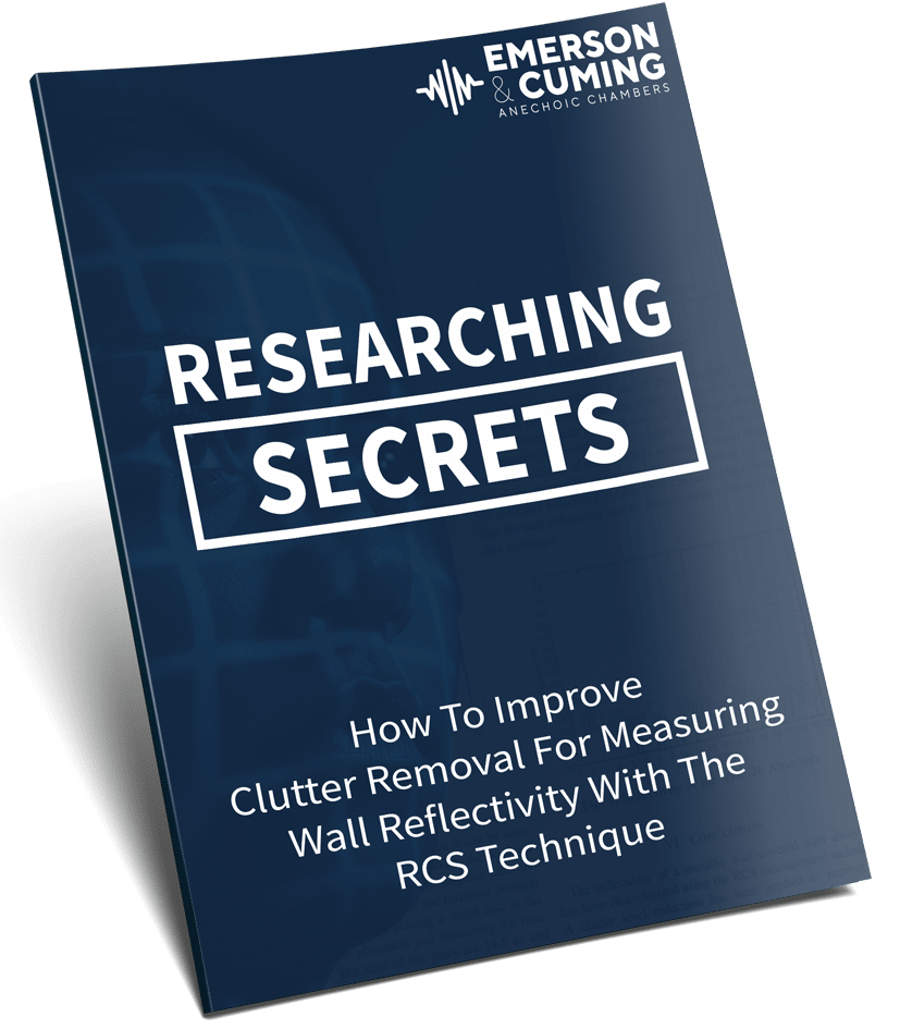 Emerson & Cuming Anechoic Chambers, new rf research, anechoic chamber innovation, Researching secrets, clutter removal, wall reflectivity, RCS technique