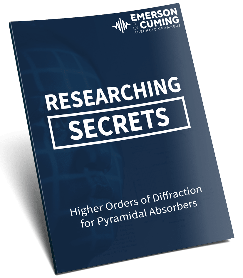 Emerson & Cuming Anechoic Chambers, new rf research, anechoic chamber innovation, Researching secrets, Diffraction, Higher orders of diffraction, pyramidal absorbers