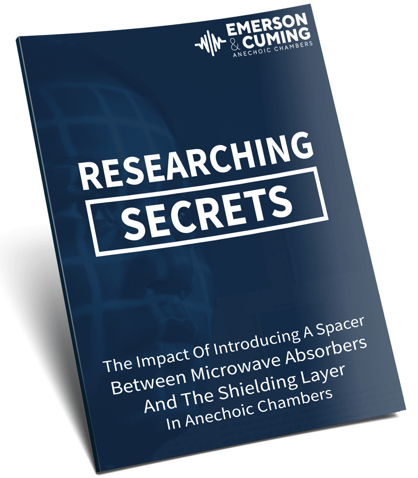 Emerson & Cuming Anechoic Chambers, new rf research, anechoic chamber innovation, Researching secrets, impact study, spacer, shielding layer, spacer between microwave absorbers and the shielding layer